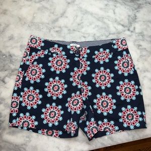 Crown & Ivy colorful women’s shorts, size 2, 98% cotton/2% spandex